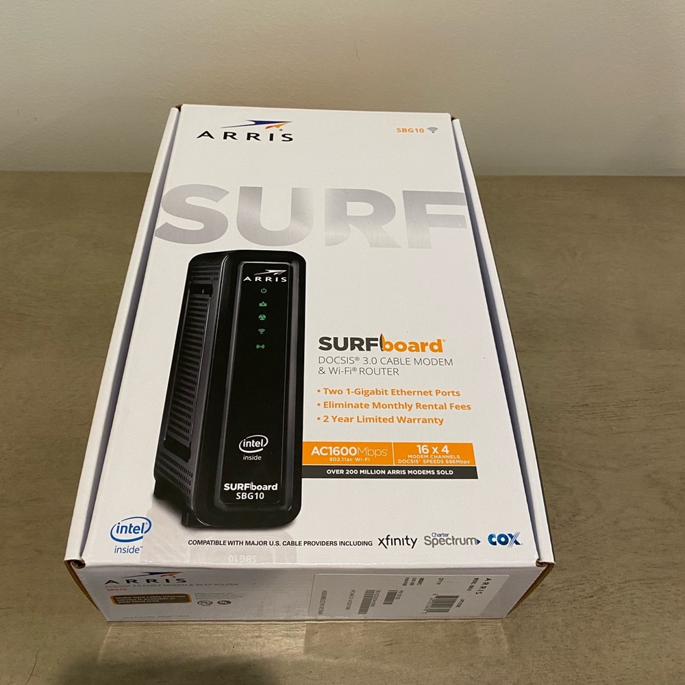 Arris cable modem and WiFi router
